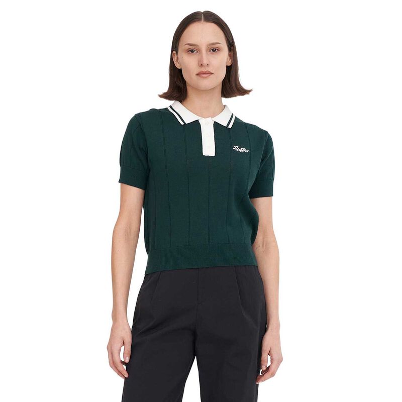 Huffer Womens Line Knit Polo image number 4